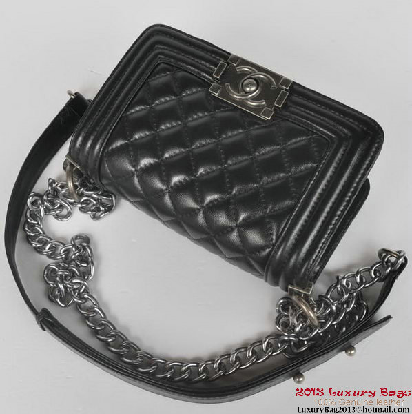 Boy Chanel Small Flap Shoulder Bag Sheepskin Leather A67086 Black Boy Chanel Small Flap Shoulder Bag Sheepskin Leather A67086 Black