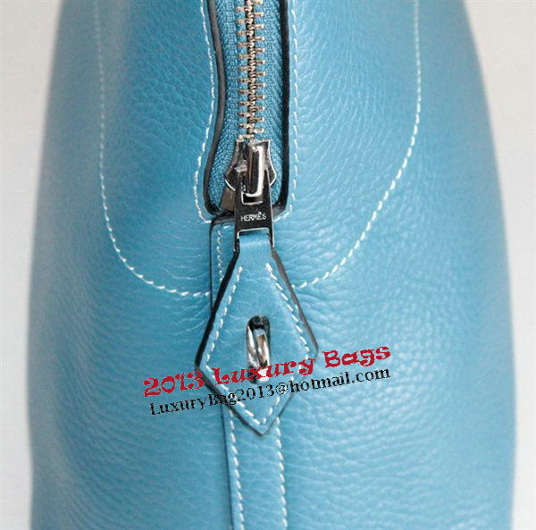 Hermes Bolide 37CM Calfskin Leather Tote Bags H509084 Blue Hermes Bolide 37CM Calfskin Leather Tote Bags H509084 Blue