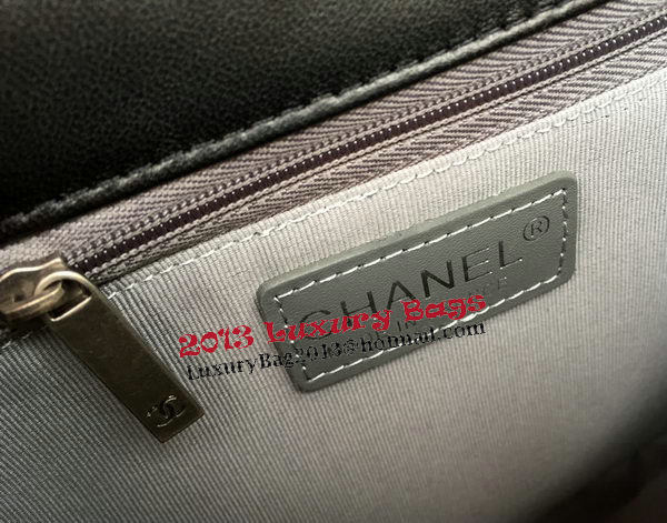 Chanel Boy Flap Shoulder Bag Original Black Sheepskin Leather A67087 Silver Chanel Boy Flap Shoulder Bag Original Black Sheepskin Leather A67087 Silver