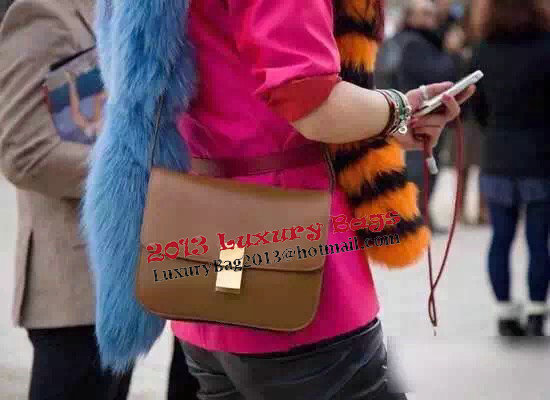 Celine Classic Box Flap Bag Calfskin Leather C88008 Wheat Celine Classic Box Flap Bag Calfskin Leather C88008 Wheat