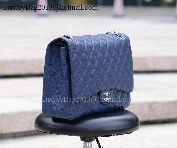 Chanel Maxi Quilted Classic Flap Bag Royal Cannage Pattern A58601 Silver Chanel Maxi Quilted Classic Flap Bag Royal Cannage Pattern A58601 Silver