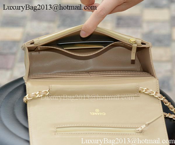 Chanel mini Flap Bags Apricot Sheepskin Leather A33814 Gold Chanel mini Flap Bags Apricot Sheepskin Leather A33814 Gold