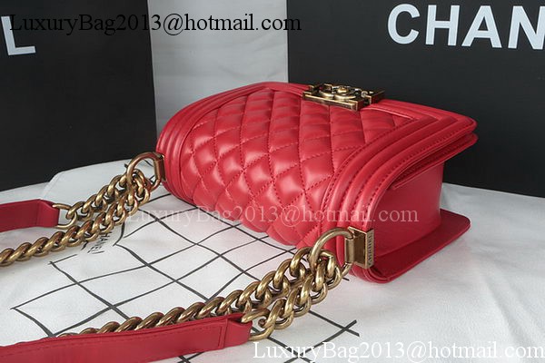 Boy Chanel mini Flap Bag Original Sheepskin A67085 Dark Red Boy Chanel mini Flap Bag Original Sheepskin A67085 Dark Red