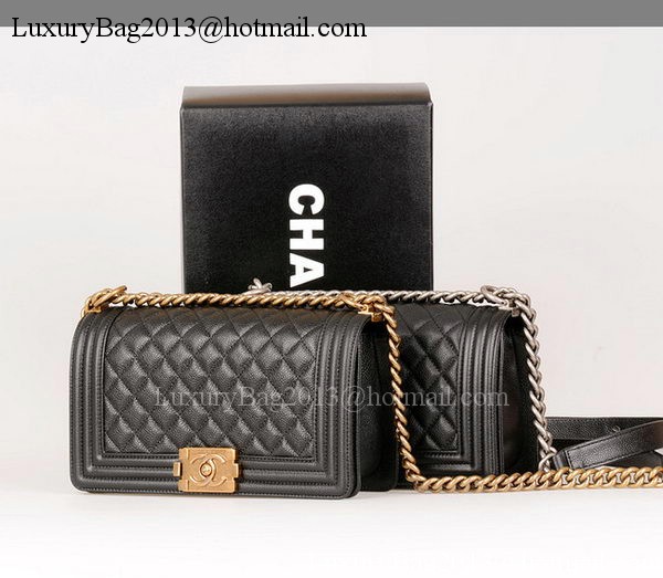 Boy Chanel Flap Shoulder Bag Black Original Cannage Pattern A67086 Gold Boy Chanel Flap Shoulder Bag Black Original Cannage Pattern A67086 Gold