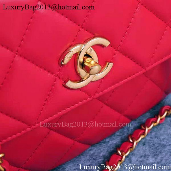 Chanel Classic Top Flap Bag Original Sheepskin Leather A92236 Red Chanel Classic Top Flap Bag Original Sheepskin Leather A92236 Red