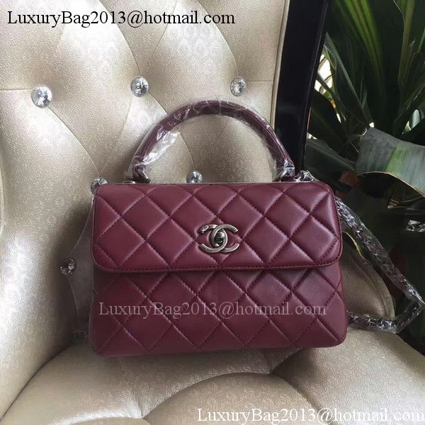 Chanel Classic Top Flap Bag Original Sheepskin Leather A92236 Burgundy Chanel Classic Top Flap Bag Original Sheepskin Leather A92236 Burgundy
