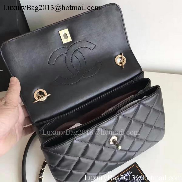 Chanel Classic Top Flap Bag Black Original Sheepskin Leather A92236 Gold Chanel Classic Top Flap Bag Black Original Sheepskin Leather A92236 Gold
