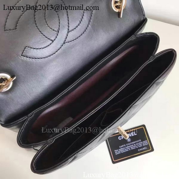 Chanel Classic Top Flap Bag Black Original Sheepskin Leather A92236 Gold Chanel Classic Top Flap Bag Black Original Sheepskin Leather A92236 Gold