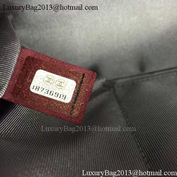 Boy Chanel Flap Bag Wine Original Sheepskin Leather A67088 Silver Boy Chanel Flap Bag Wine Original Sheepskin Leather A67088 Silver