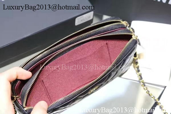 Chanel mini Shoulder Bag Black Sheepskin Leather A7020 Silver Chanel mini Shoulder Bag Black Sheepskin Leather A7020 Silver