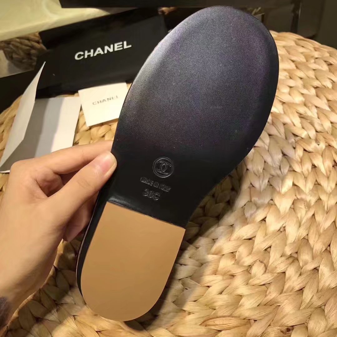 Chanel Sandal Leather CH2143 Black Chanel Sandal Leather CH2143 Black