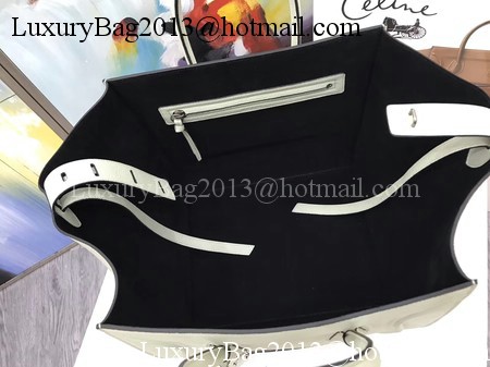 Celine Luggage Phantom Tote Bag Calfskin Leather CT3372 Light Grey Celine Luggage Phantom Tote Bag Calfskin Leather CT3372 Light Grey