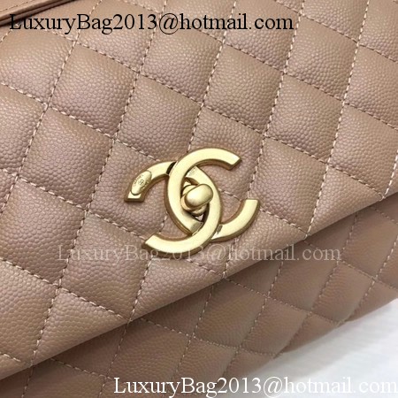 Chanel Classic Red Top Handle Bag Apricot Original Leather A92991 Gold Chanel Classic Red Top Handle Bag Apricot Original Leather A92991 Gold