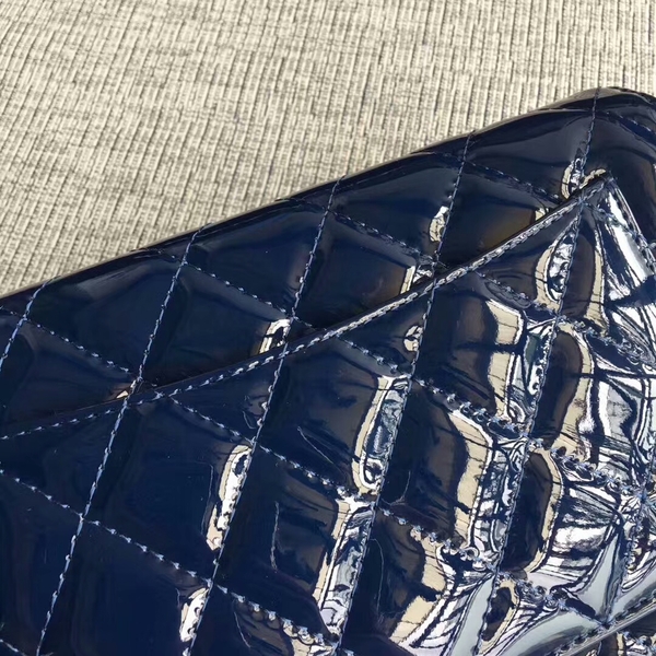 Chanel WOC Flap Bag Patent Leather A33814C Dark Blue Chanel WOC Flap Bag Patent Leather A33814C Dark Blue
