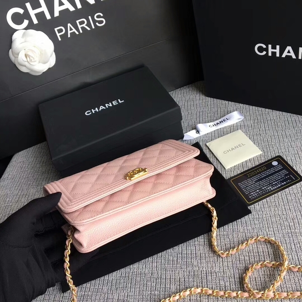 Boy Chanel WOC Flap Bag Original Calfskin Leather CHA6040 Pink Boy Chanel WOC Flap Bag Original Calfskin Leather CHA6040 Pink