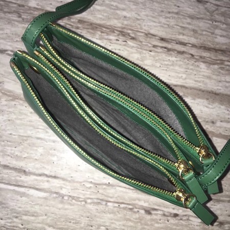 Celine mini Trio Crossbody Messenger Bag C55420 Green Celine mini Trio Crossbody Messenger Bag C55420 Green