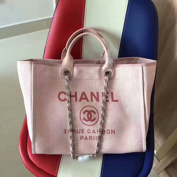 Chanel Deauville Tote Bag Original Canvas Leather A68047-6 Chanel Deauville Tote Bag Original Canvas Leather A68047-6