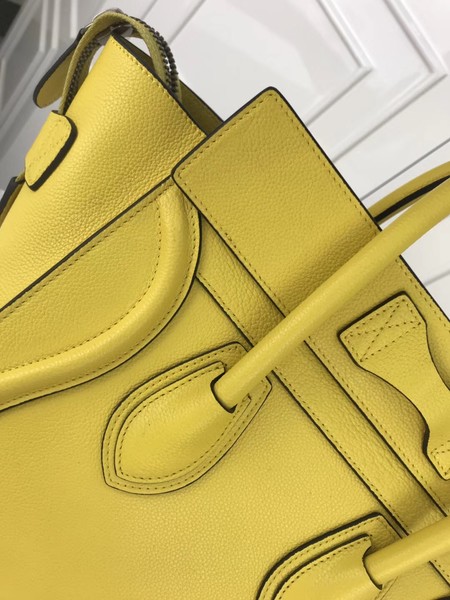 Celine Luggage Micro Tote Bag Original Leather CLY33081M Lemon Celine Luggage Micro Tote Bag Original Leather CLY33081M Lemon
