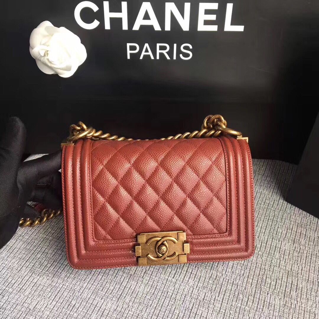 Boy Chanel Flap Bag Original Leather A67086 Red Boy Chanel Flap Bag Original Leather A67086 Red