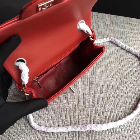 Chanel Classic Flap mini Bag Original Leather A1115 Red Chanel Classic Flap mini Bag Original Leather A1115 Red