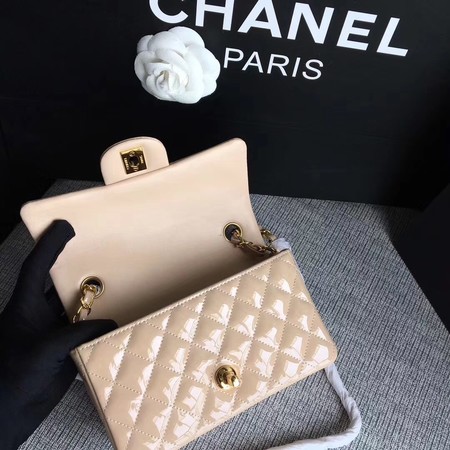 Chanel Classic Flap mini Bag Original Leather A1117 Apricot Chanel Classic Flap mini Bag Original Leather A1117 Apricot
