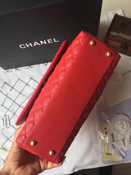 Chanel Classic Wine Top Handle Bag Red Original Leather A92292 Gold Chanel Classic Wine Top Handle Bag Red Original Leather A92292 Gold