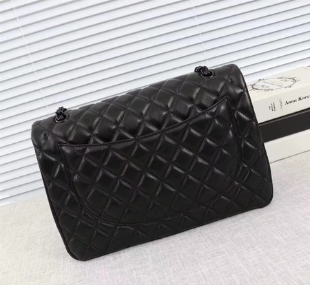 Chanel Maxi Classic Flap Bag Sheepskin Leather A58601 Black Chanel Maxi Classic Flap Bag Sheepskin Leather A58601 Black
