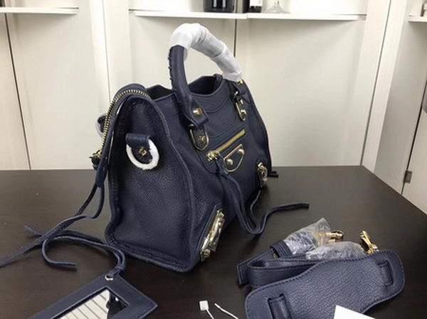Balenciaga Giant City Gold Studs Handbag B084335 Blue Balenciaga Giant City Gold Studs Handbag B084335 Blue