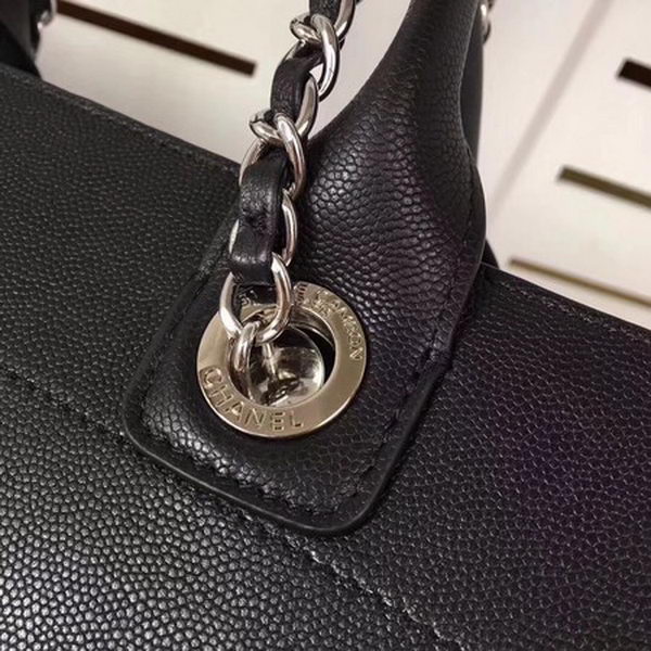 Chanel Tote Bag Calfskin Leather CHA3627 Black Chanel Tote Bag Calfskin Leather CHA3627 Black