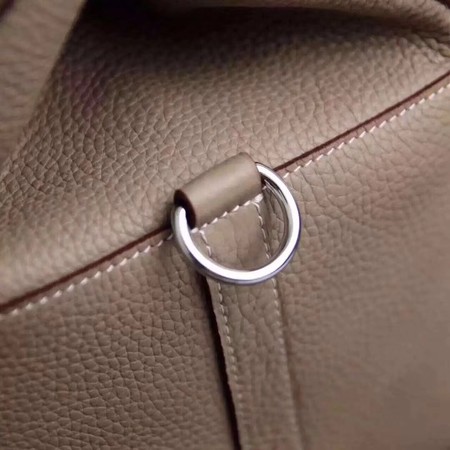 Hermes Toolbox Bag Original Togo Leather H3259 Light Grey Hermes Toolbox Bag Original Togo Leather H3259 Light Grey