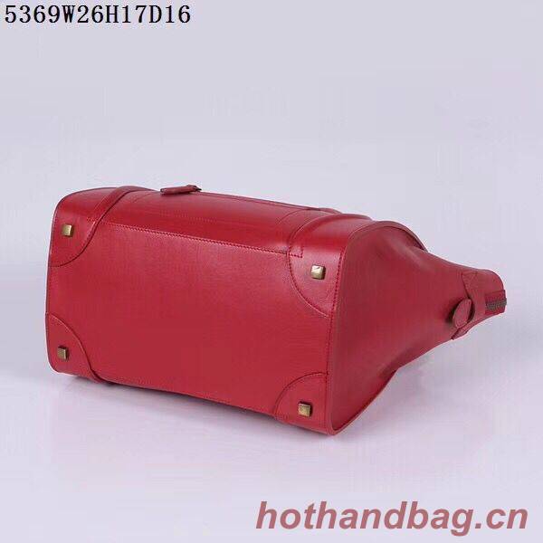 Celine Luggage Micro Tote Bag CLY5369 Red Celine Luggage Micro Tote Bag CLY5369 Red
