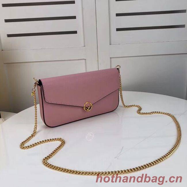 Fendi WALLET ON CHAIN WITH POUCHES leather mini-bag F0005 pink Fendi WALLET ON CHAIN WITH POUCHES leather mini-bag F0005 pink