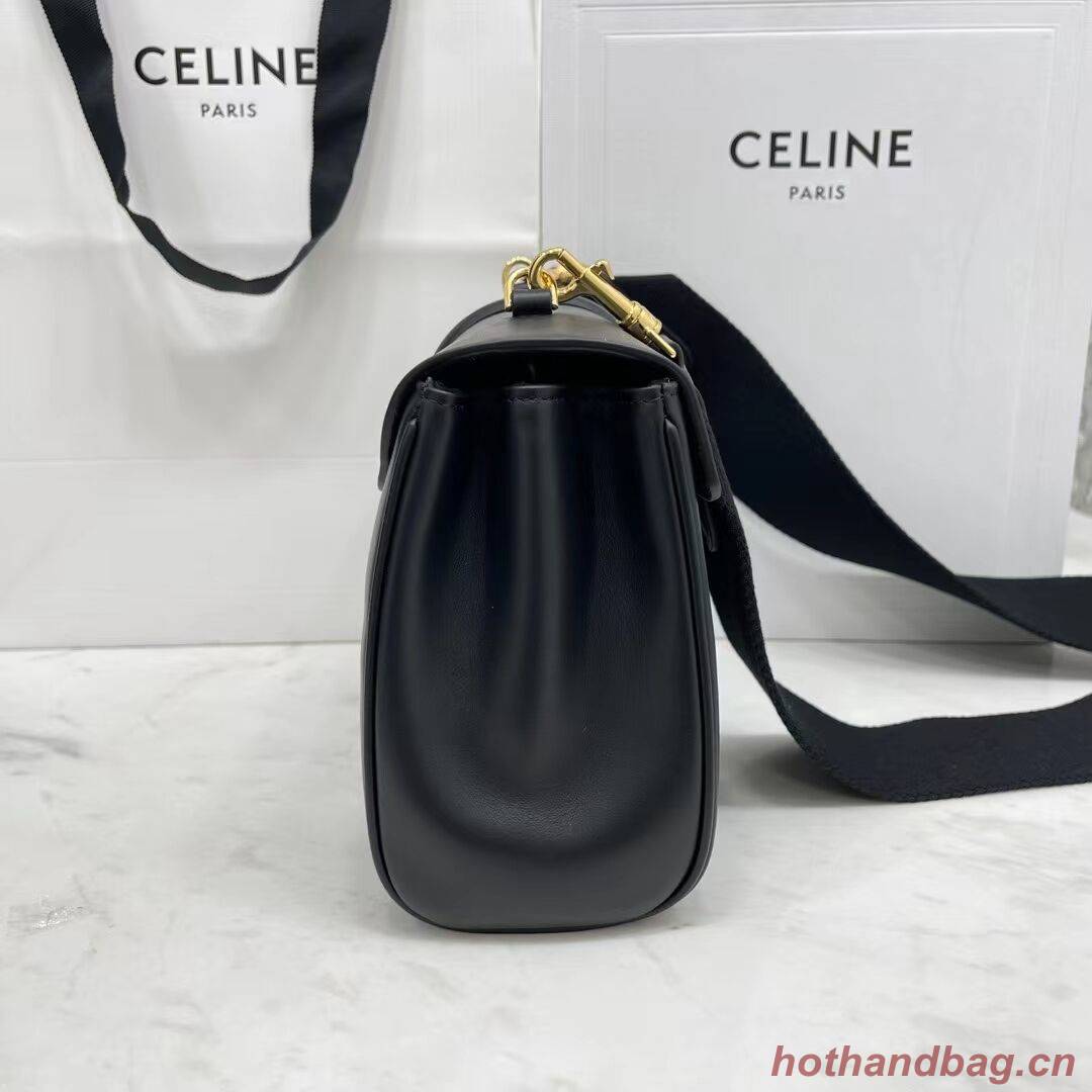Celine TEEN SOFT 16 IN SMOOTH CALFSKIN 196853 black Celine TEEN SOFT 16 IN SMOOTH CALFSKIN 196853 black