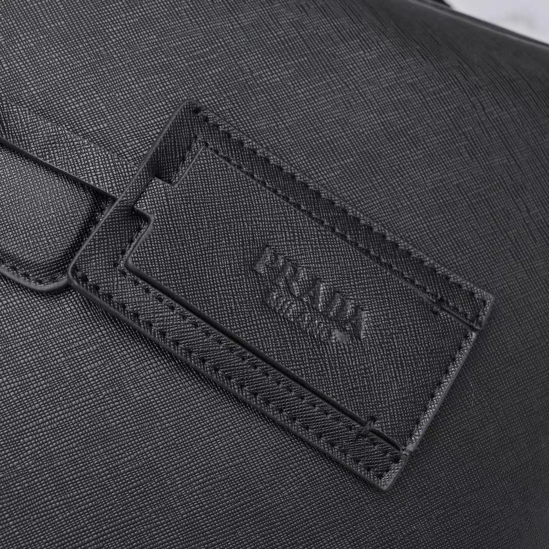 Prada Saffiano Leather Briefcase Bag 1BA238 Black Prada Saffiano Leather Briefcase Bag 1BA238 Black