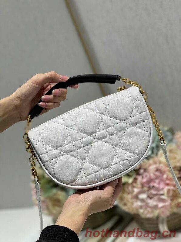 DIOR Shoulder Bag Cannage Lambskin C0617 white DIOR Shoulder Bag Cannage Lambskin C0617 white