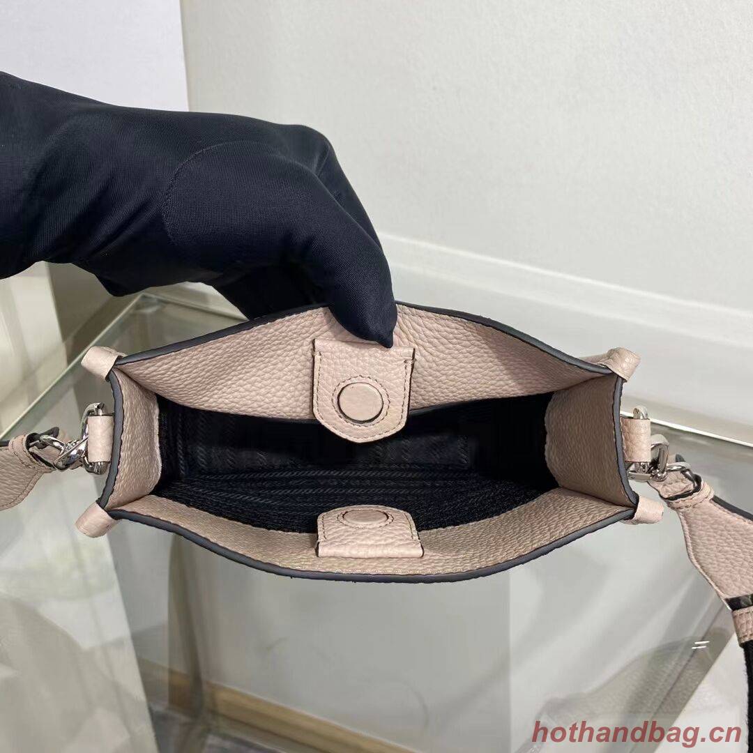 Prada Leather mini shoulder bag 1BH191 pink Prada Leather mini shoulder bag 1BH191 pink