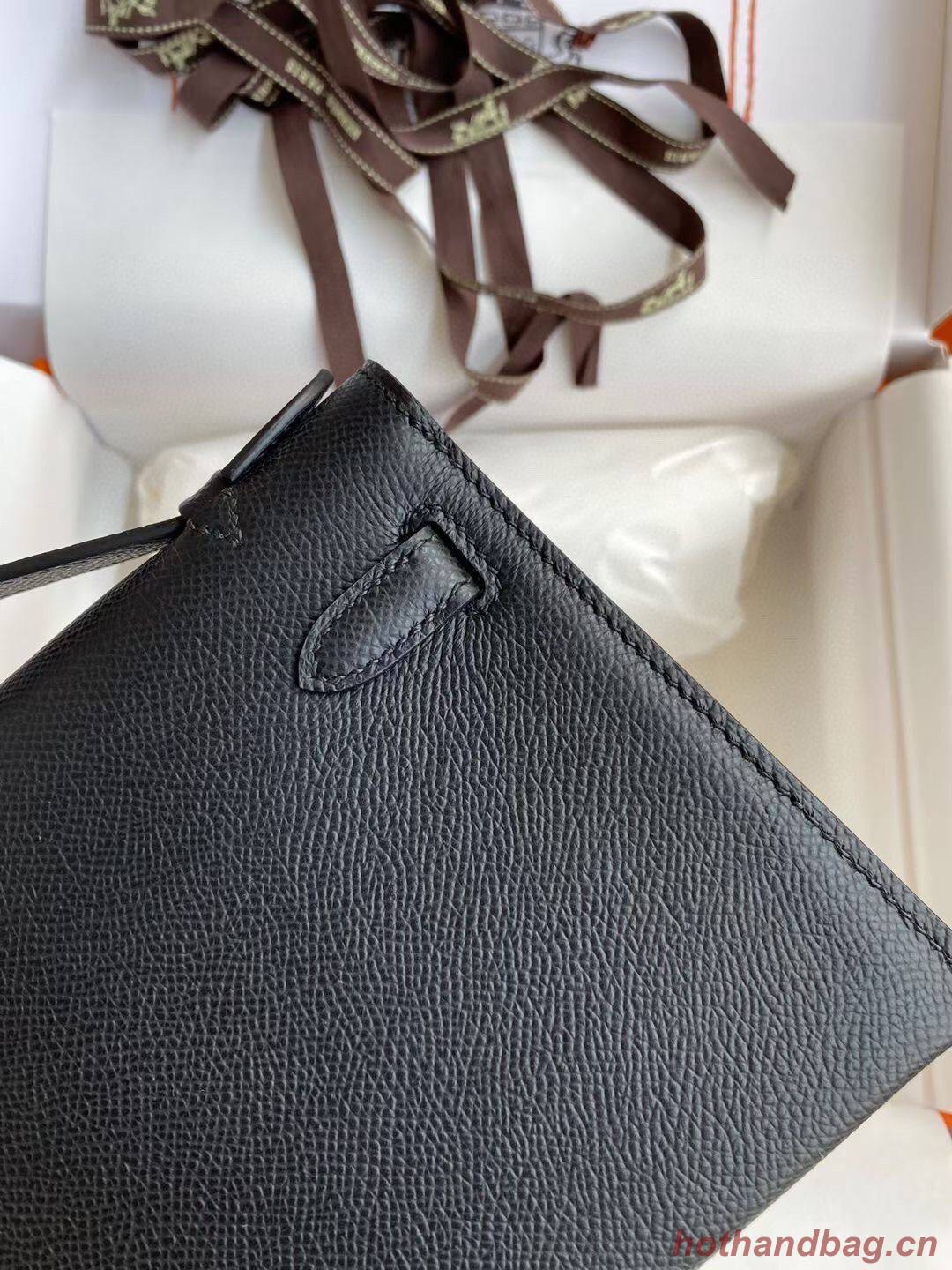 Hermes Kelly 22cm Tote Bag Original Leather KL22 Black Hermes Kelly 22cm Tote Bag Original Leather KL22 Black