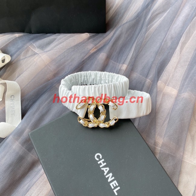 Chanel 30MM Leather Belt 7114-4
