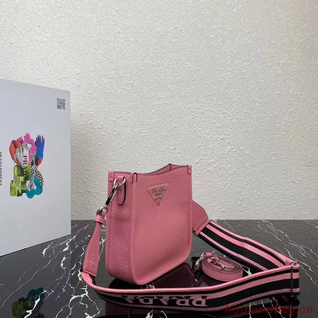 Prada Leather mini shoulder bag 1BH191 pink Prada Leather mini shoulder bag 1BH191 pink
