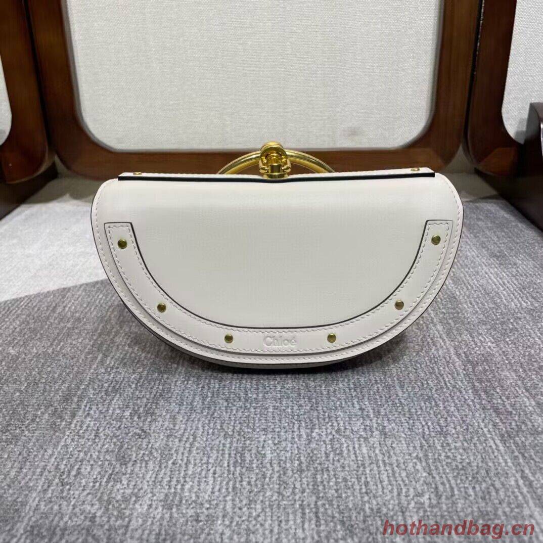 Chloe Nile Bracelet Minaudiere Original Leather 6020 White Chloe Nile Bracelet Minaudiere Original Leather 6020 White