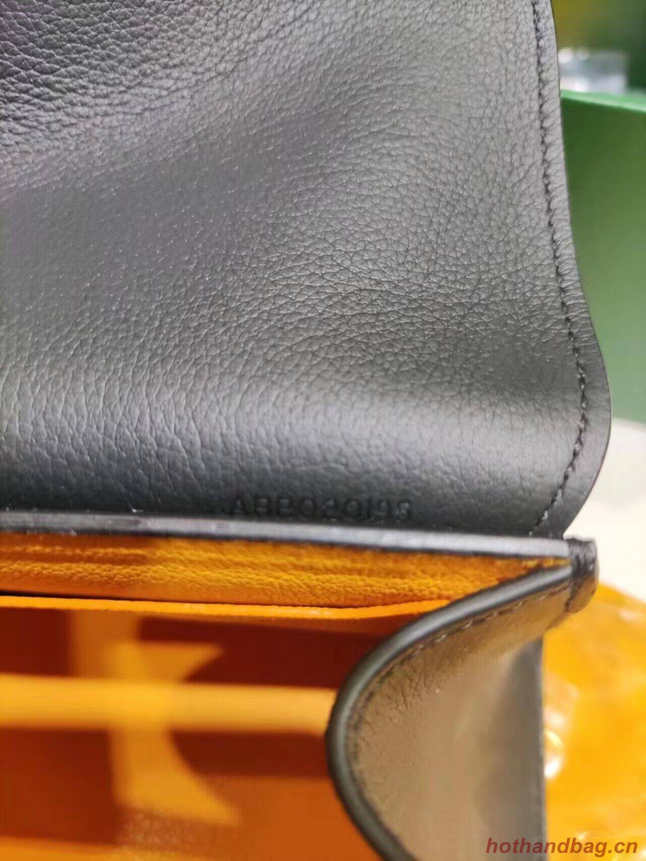 Goyard Nano Saigon Tote Bag Original Leather 55633 Black Goyard Nano Saigon Tote Bag Original Leather 55633 Black