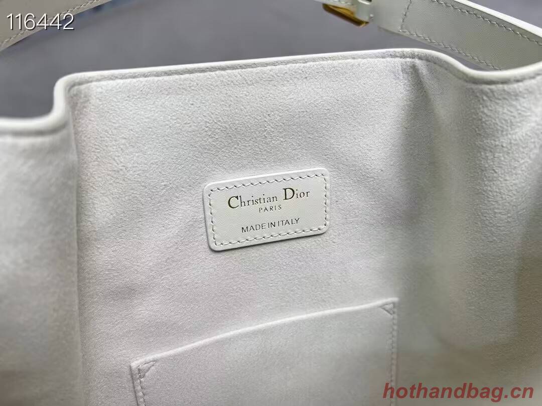 MEDIUM CEST DIOR BAG CD-Embossed Calfskin M2271UBHA Latte MEDIUM CEST DIOR BAG CD-Embossed Calfskin M2271UBHA Latte