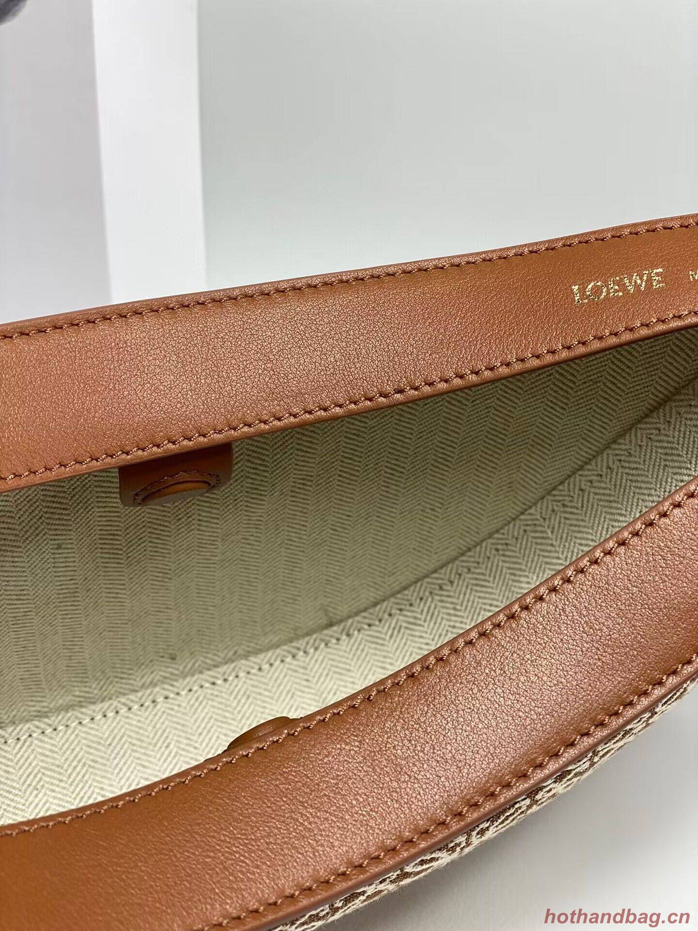 Loewe Original Leather Shoulder Handbag 3073 Brown Embroidery Loewe Original Leather Shoulder Handbag 3073 Brown Embroidery