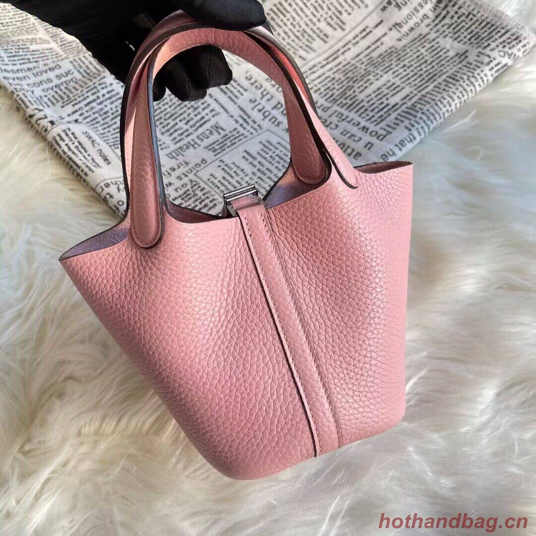 Hermes Mini Picotin 14 Lock Bags Original Togo Leather PL5302 Pink Hermes Mini Picotin 14 Lock Bags Original Togo Leather PL5302 Pink