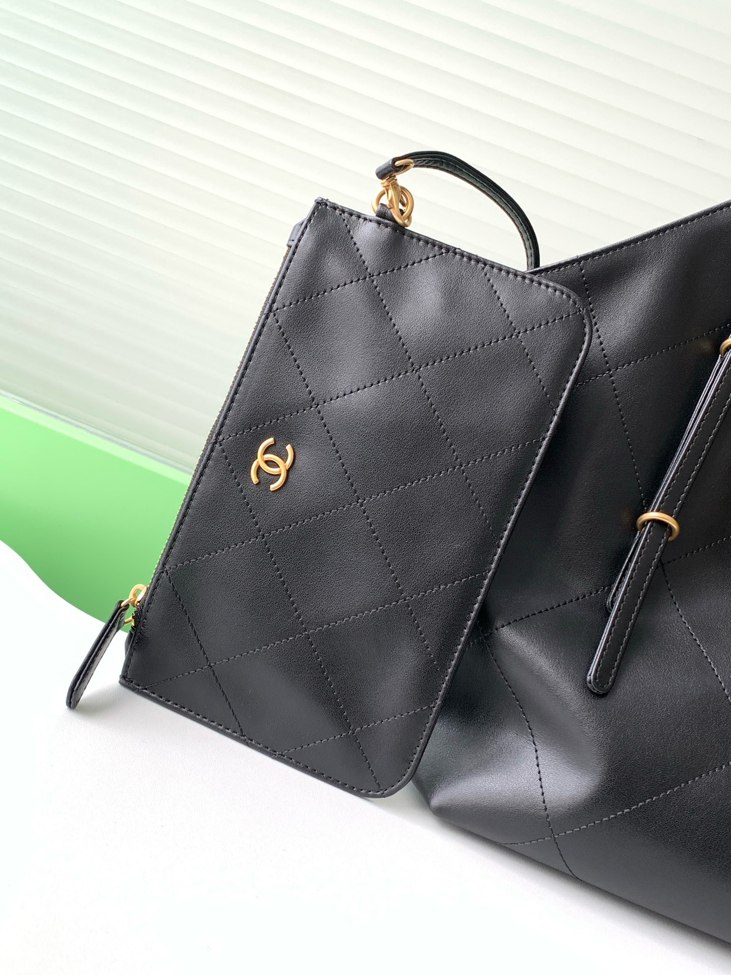 Chanel HOBO HANDBAG AS5466 black