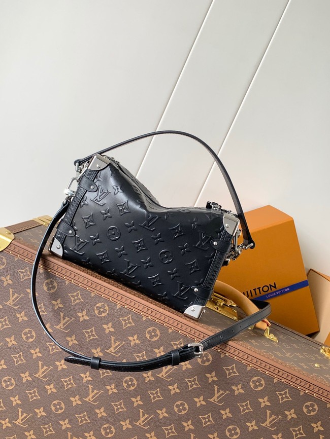 Louis Vuitton Monogram Empreinte Side Trunk MM M25160 black