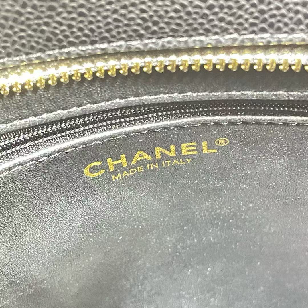 Chanel Grained Calfskin tote Bag AS5573 black Chanel Grained Calfskin tote Bag AS5573 black