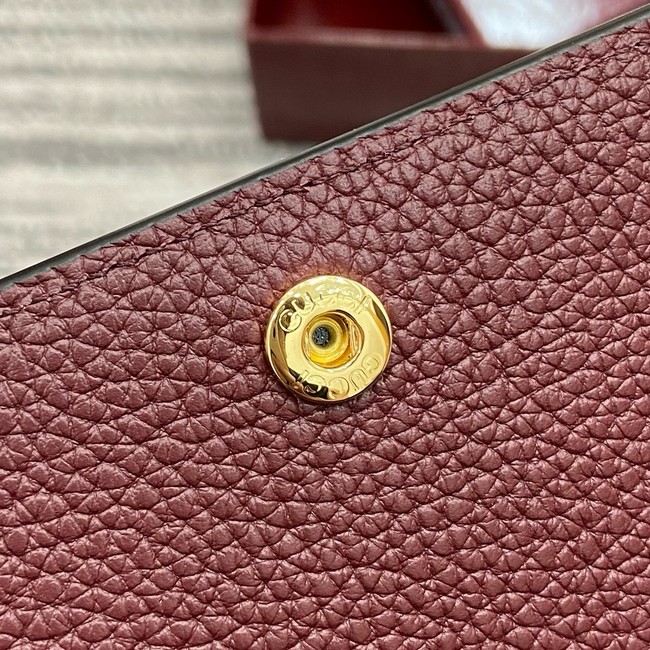 Gucci Softbit continental wallet 828147 Rosso Ancora red