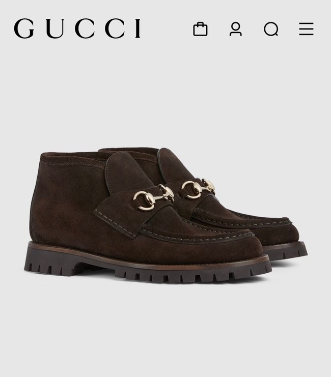 Gucci Womens Horsebit ankle boot 45020-3
