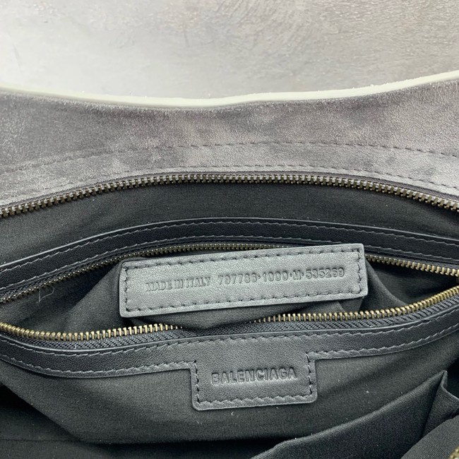 Balenciaga Le City medium suede tote bag 230582 gray